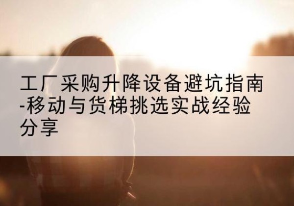 五河移动式升降机怎么选-工厂采购升降设备避坑指南-移动与货梯挑选实战经验分享